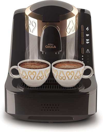 Compact Turks Koffiezetapparaat met Zelfreiniging en 3 Cupmaten