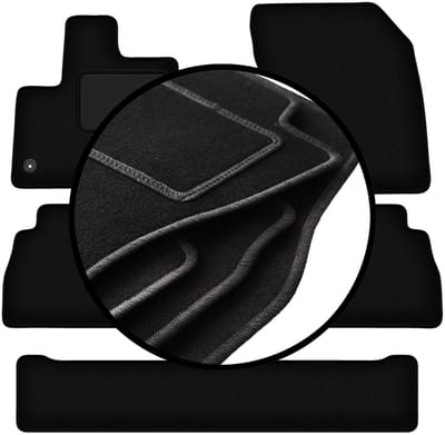 Set veloursmatten voor: Toyota ProAce City Verso 7-zits (2018-)