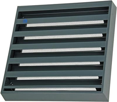 Muurrooster 225mm X 225mm Renson 431 RAL7016 Antraciet Grijs