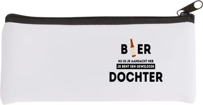 Akyol - bier, nu ik je aandacht heb je bent een geweldige dochter Etui - Dochter - de beste dochter - verjaardagscadeau - verjaardag - cadeau - cadeautje voor dochter - dochter artikelen - kado - geschenk - gift - 20 bij 9 cm