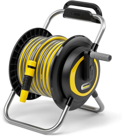 Slangdrager Tuinslang - Slanghouder Haspel - Tuin Water Geven - Wandmontage Mobiel - Max 40 Meter - Zwart