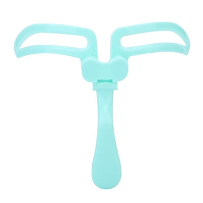Carte à Sourcils Pliante Portative Outil de Dessin et de Mise en Forme des Sourcils Réglable Outil Cosmétique Vert white