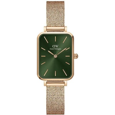 Dameshorloge Daniel Wellington Quadro Pressed Melrose Emerald 20Mm Dw00100445+ Doos (Zw505N)