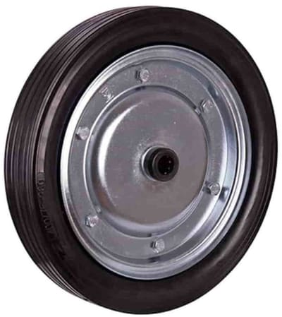 Massief Rubberen Wiel 400 x 80 mm - Zware Last, Stalen Velg