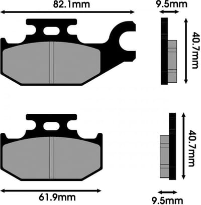 Plaquette de frein Polini pour Scooter Suzuki 250 SKY WAVE Neuf