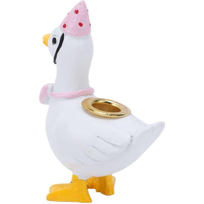 Porte-bougie Gâteau Oie Fournitures de Fête d'Anniversaire Mini Mignon Topper de Gâteau pour Célébration de Fête