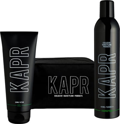 The Exclusive Hairstyle Deal KAPR Gel 200 ml en haarspray 400 ml incl gratis toilettas