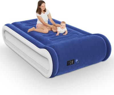 Zelfopblazend Luchtbed met Geïntegreerde Pomp en Hoofdkussen - Perfect voor Camping en Thuis