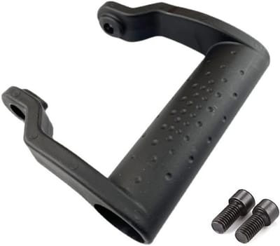 Handvat haakse slijper (handvat + montageschroeven) - zwart - 110 x 90 mm - ABS - antislip, schokabsorberend