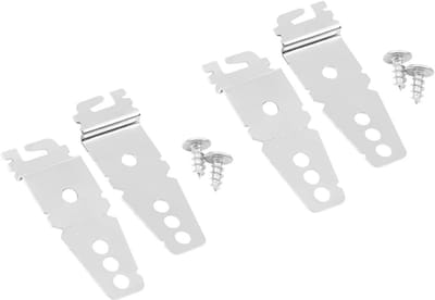Vaatwasser Montage Clips - Vaatwasser Bevestiging - Vaatwasser Beveiligen - Verstelbaar Ontwerp - 7.6 x 2.6 cm - Zilver
