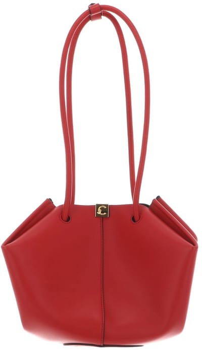 COCCINELLE Leren handtas schoudertas Kamy Handbag Smooth Leather Scarlet / Scarlet rood
