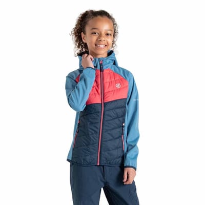 Dare2b Explore Hybrid Softshelljack Blauw 3-4 Years Kinderen