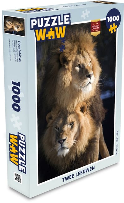 Puzzel Leeuwen - Jagen - Wilde dieren - Legpuzzel - Puzzel 1000 stukjes volwassenen