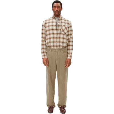 Wide leg corduroy broek van katoenmix model 'JAAMEO'
