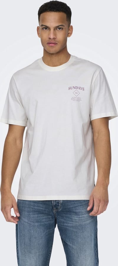 ONLY & SONS - ONSKYE REG PHOTO SS TEE - Heren - T-shirts
