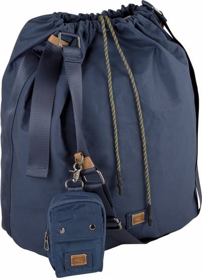 camel active LAONA Cross tas in licht canvas materiaal - Maat womenswear-OS - Dunkelblau