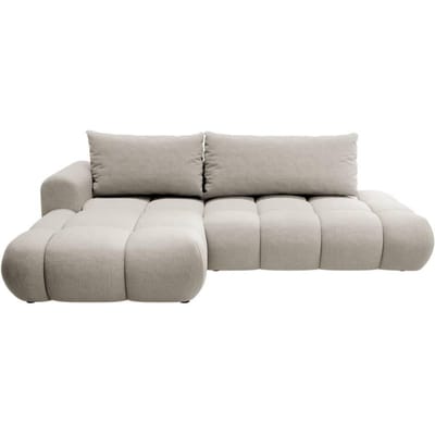 Hoekbank met slaapfunctie Ontaria links chenille | Selsey Design