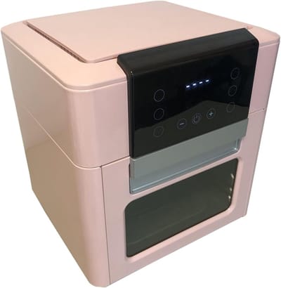 Airfryer 12 Liter - Heteluchtfriteuse Multifunctioneel - Gezond Koken - 8-in-1 Functies - 1600 Watt Vermogen - Roze