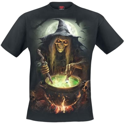 Spiral T-shirt - Witch's Brew - S tot 4XL - voor Mannen - zwart