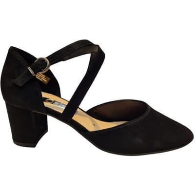 Gabor 61.343.17 Open Dames Pumps Met Enkelbandjes - Zwart - 38.5