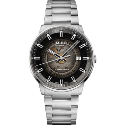 Mido Commander Phantom Automatisch Mechanisch Horloge Lichtgevende Datumweergave Herenhorloges Zwart M021.407.11.411.00 Regular Watch Box gray