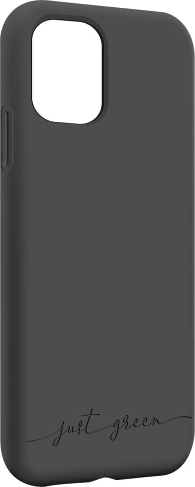 JUST GREEN, Hoesje geschikt voor iPhone 11 Pro - Flexibel Natura Series, Zwart