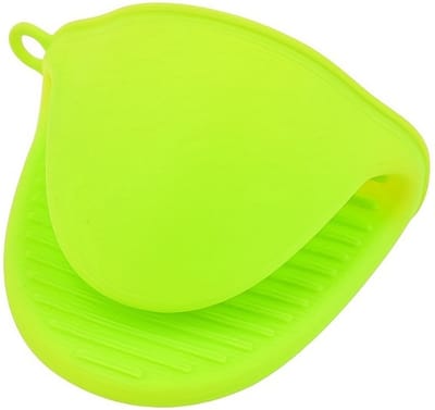 Livano Ovenhandschoenen - Siliconen Ovenwanten - Hittebestendig - BBQ - Barbecue Handschoenen - Groen - 1 Stuk