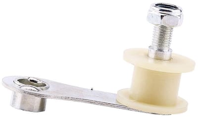 Dailygoods- Kettingspanner Spanningsregelaar - Roller/Slider - Geschikt voor Dirt Pit/Motorfiets - Inclusief Katrolbeugel/Moer - Eenvoudig te Installeren - Materiaal Metaal/Kunststof - Kettingspanningsregelaar