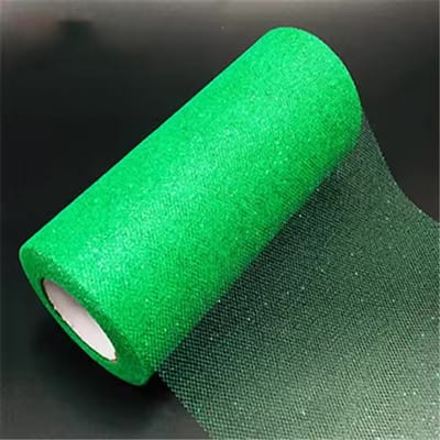 Glitter tule - Groen - 22,8 meter