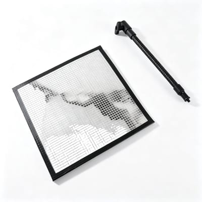 Dailygoods- Lichtreflector 9,4 x 9,4 Inch - Verstelbare Steun - Flexibele Beugel - Draagbaar - Lichtgewicht - Magnetische Basis - Fotografie Reflector