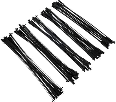 Figuurzaagbladen - Zaagbladen Rolzaag - Precisie Zagen - SK5 Koolstofstaal - 127 mm - Zwart