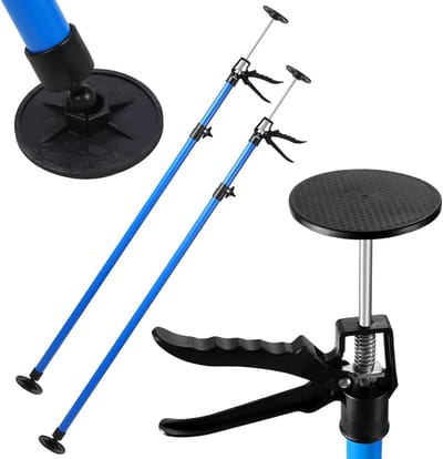 Plafondsteun 2 stuks – Verstelbare Kozijnspanner 115-290 cm – 50 kg draagkracht – Telescopische montagesteun voor atelier en schilderwerk
