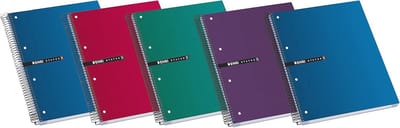 Notitieboeken A4+ met Spiraalbinding en Extra Harde Omslag - Verpakking van 5
