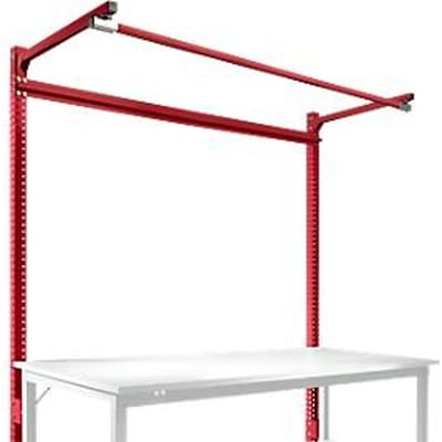 Opbouwframe met giek, Basistafel STANDAARD werktafel/werkbank UNIVERSAL/PROFI, 1750 mm, robijnrood
