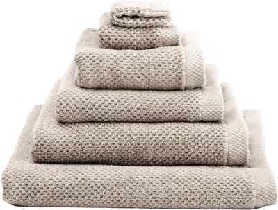 Heckettlane Badhanddoek Grant - Hotelkwaliteit Handdoek van 100% Katoen - 60x110 cm - Handdoekenset 2 Stuks - Beige