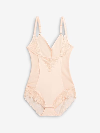 Next - Dames - Wear Your Own Bra - Vormgevende body met sterke buikcorrectie - Huidkleur