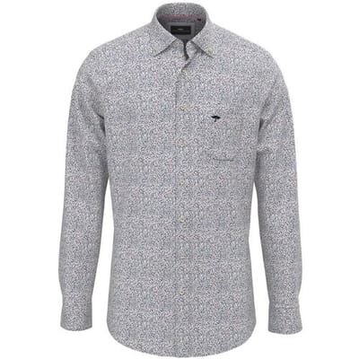 Fynch-Hatton Overhemd Minimal Flower Pattern Button-Down Peony / male