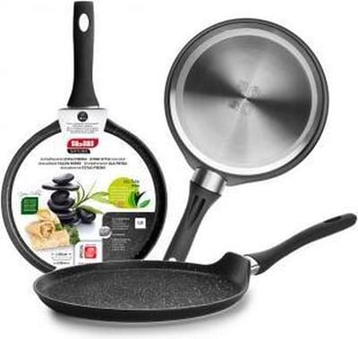 Poêle à crêpes - IBILI - Natura - 25 cm - Aluminium - Antiadhésif pierre - Compatible induction
