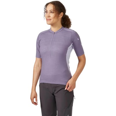 Dames-T-shirt met rits Rab Cindercrino