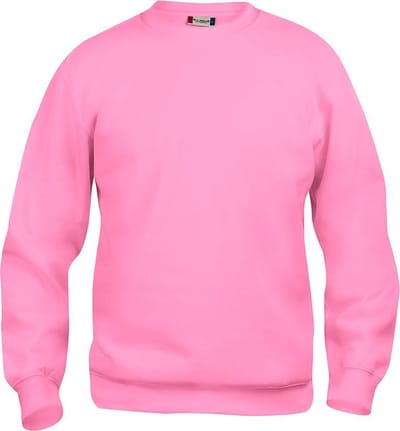 Basic roundneck helder roze xs