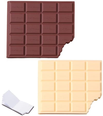 Dailygoods- Notities Chocolade - Zelfklevende Notities - 100 Stuks - 10 x 9 cm - Gepersonaliseerde Notities - Cadeau voor Leraren - Design Chocolade-Borden - Notitieblok