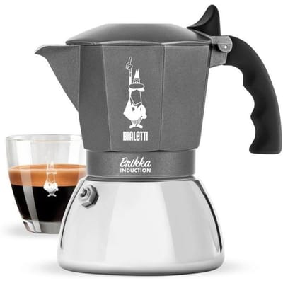 Cafetiere Italienne BIALETTI - BRIKKA - Induction 4 tasses