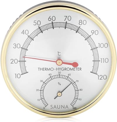 Hygrometer en Thermometer voor de Sauna, Nauwkeurige Temperatuur- en Vochtigheidsmeting voor de Ideale Sauna-ervaring