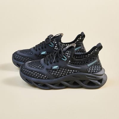 Vliegende Schoenen Nieuwe Zomer Studenten Sportschoenen Fitness Hardlopen Vrije Tijd Verhogend en Ademend 40 black