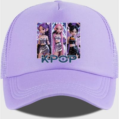 K-Pop Cool Anime Meisje Mesh Baseballpet - Verstelbare Gesp Pet - Unisex K-Pop Straatstijl Hoed white