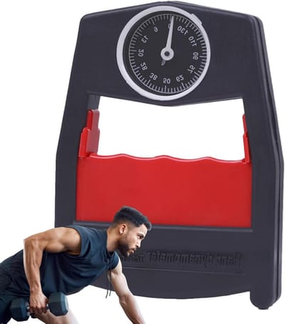 Hand Krachtmeter - Grip Trainer - Kracht Meten - Automatische Registratie - 10.5 x 15 cm - Rood
