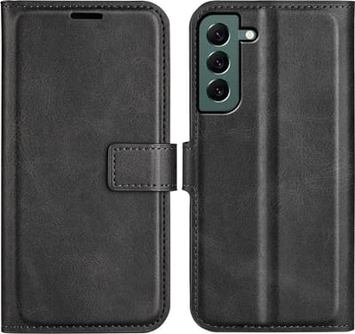 Lunso - Geschikt voor Samsung Galaxy S23 Plus / S23+ - cover bookcase hoes - Zwart