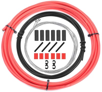 Allecto - Fiets Shifter Kabels - Vervangende Onderdelen Set - Rood - Universele Kabelset - Geschikt voor MTB en Racefietsen