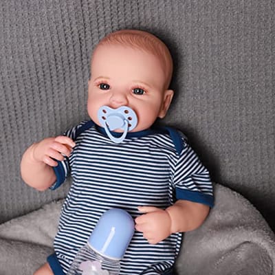 Realistische Reborn Babypop 60 cm - Zachte Vinyl Pop voor Pasgeborenen