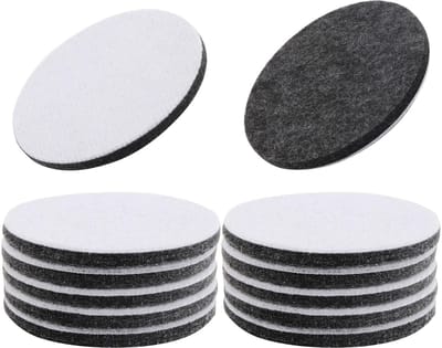 Dailygoods- Polijstschijf 75 mm - 12 Stuks - Vilt/Schuim - Geschikt voor Bosch - Excentrische Schuurmachine - Herbruikbaar - Polijstpad